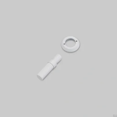 Zestaw dekoracyjny do włącznika Detail Linear Stalowy Biały