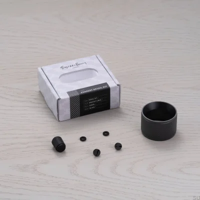 Zestaw dekoracyjny do lampy Exhaust Detail Cross Stalowy Czarny