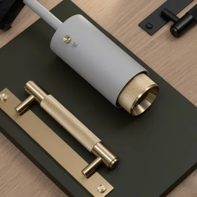 Zestaw dekoracyjny do lampy Exhaust Detail Cross Mosiężny