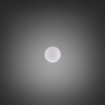 Klosz z dmuchanego szkła Globe Średni Mleczny