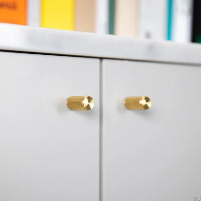 Gałka meblowa Linear 12 Mosiężna (zestaw 2 szt.)