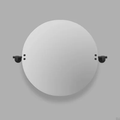 Lustro okrągłe uchylne Cast L Welder’s Black