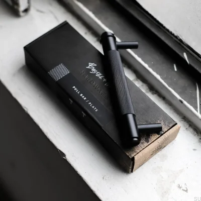 Uchwyt meblowy podłużny Cross 325 Stalowy Czarny