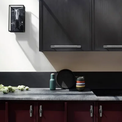 Uchwyt meblowy podłużny Cross 125 Stalowy Srebrny