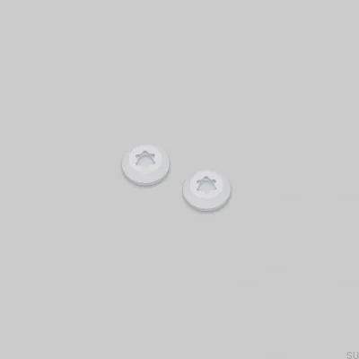 Śruby dekoracyjne do ramki Detail Linear Białe