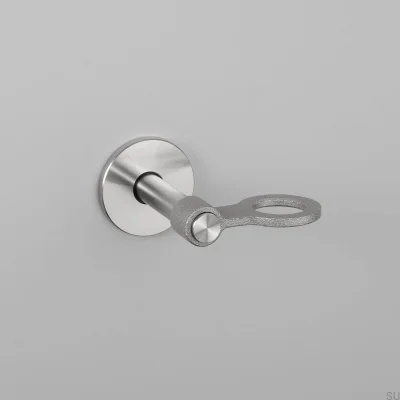 Uchwyt na pojemnik z mydłem Pojedynczy Cast 98 Stalowy Srebrny