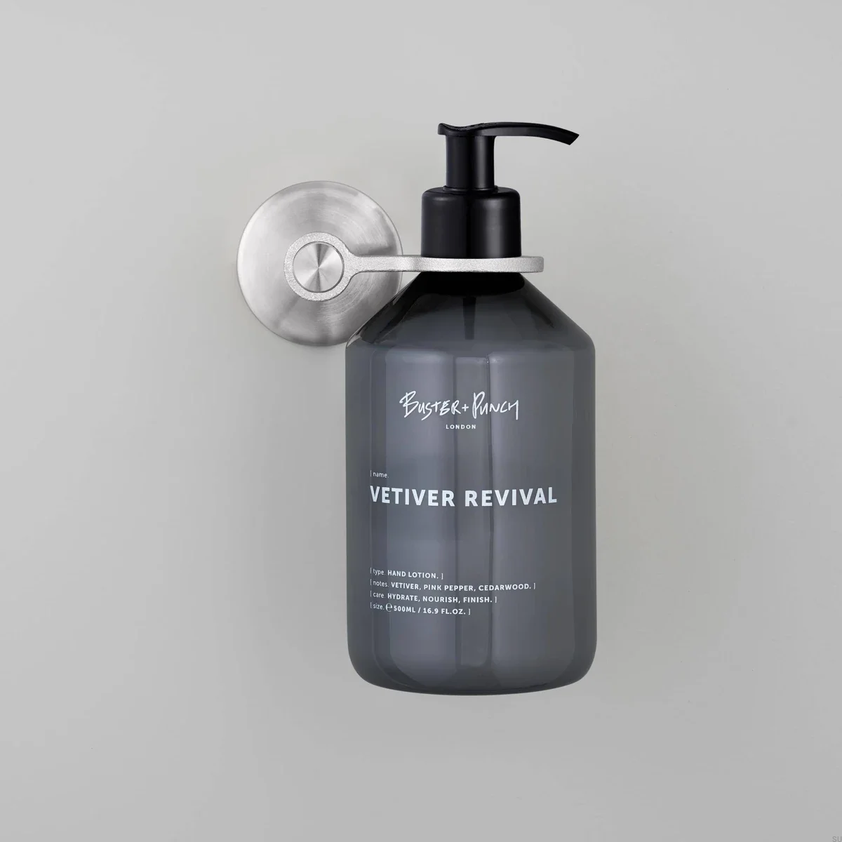 USP-074305--Uchwyt-na-pojemnik-z-mydłem-Pojedynczy-Cast-Srebrny-Buster-+-Punch-Skandynawskie-Uchwyty_2