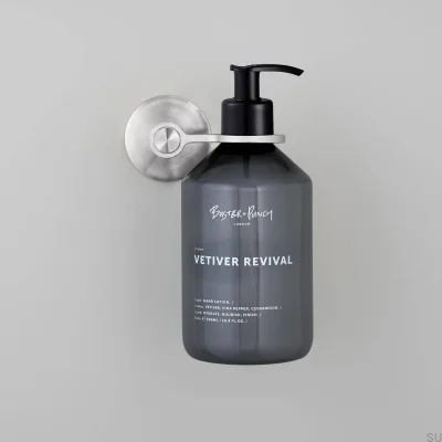 Uchwyt na pojemnik z mydłem Pojedynczy Cast 98 Stalowy Srebrny