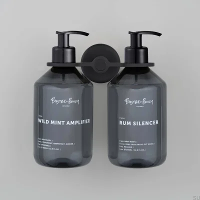 Uchwyt na pojemnik z mydłem Podwójny Cast 140 Stalowy Welder’s Black