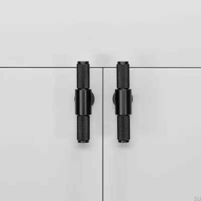 Uchwyt meblowy T-Bar Cross 95 Stalowy Czarny