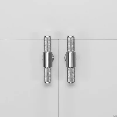 Uchwyt meblowy T-Bar Cross 95 Stalowy Srebrny