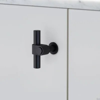 Uchwyt meblowy T-Bar Cast 85 Stalowy Welder’s Black