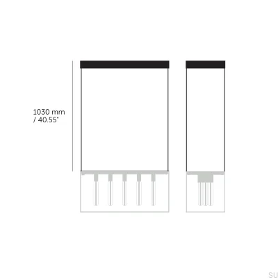 Zestaw przedłużający Caged Czarny