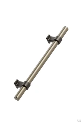 Uchwyt meblowy podłużny Bond 2x544 Aluminiowy Złoty Szczotkowany z Antycznym Brązem