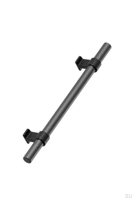 Uchwyt meblowy podłużny Bond 2x544 Aluminiowy Czarny Mat z Gun-metal