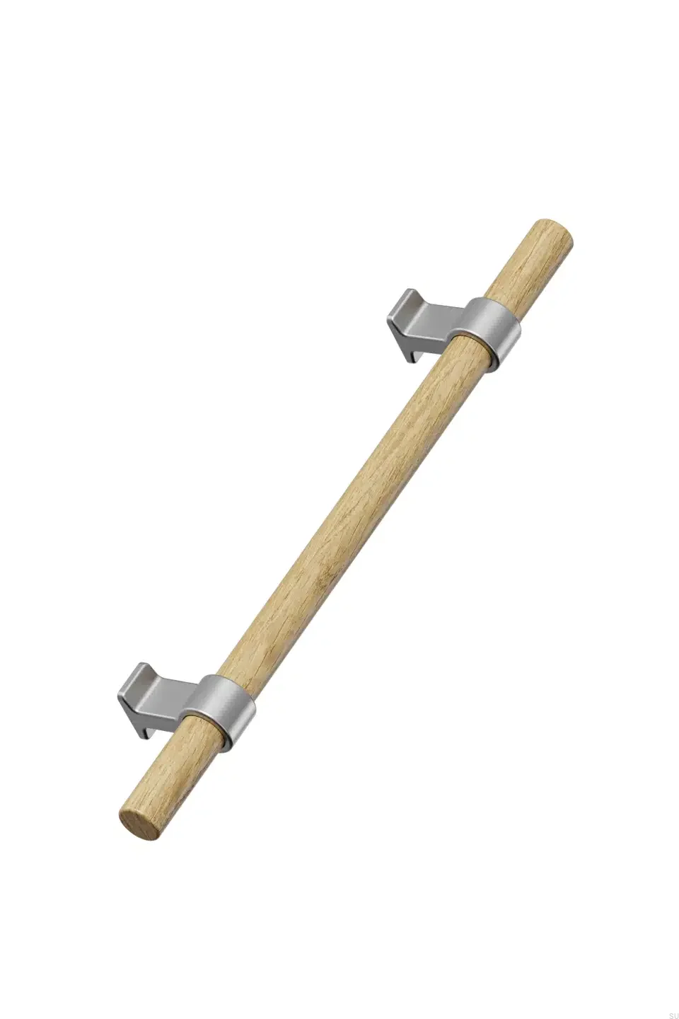 5570301088-052/66--Uchwyt-meblowy-podłużny-Bond-Wood-2x544-Drewniany-Dębowy-Srebrny-Furnipart-Skandynawskie-Uchwyty_1