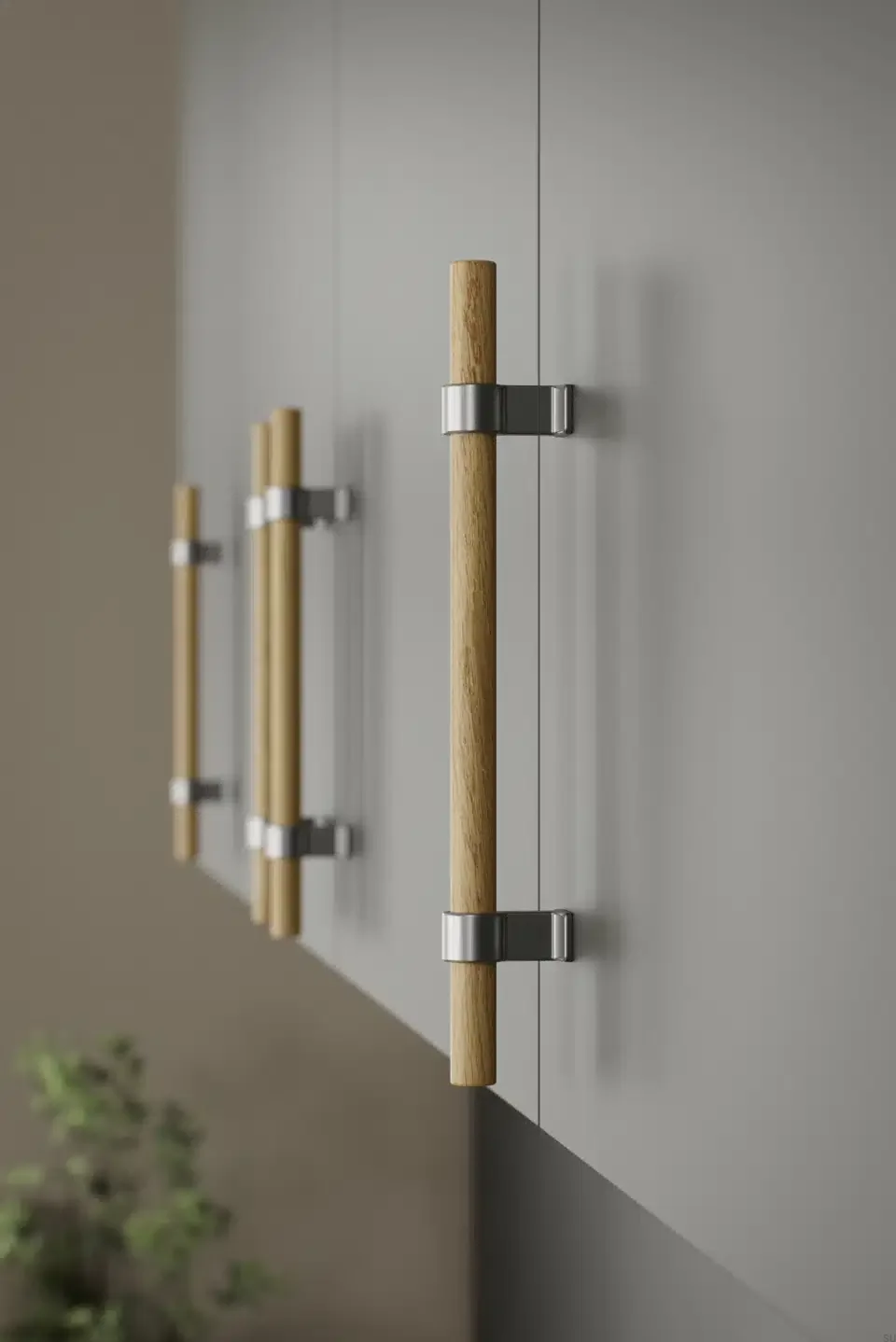 5570301088-052/66--Uchwyt-meblowy-podłużny-Bond-Wood-2x544-Drewniany-Dębowy-Srebrny-Furnipart-Skandynawskie-Uchwyty_2