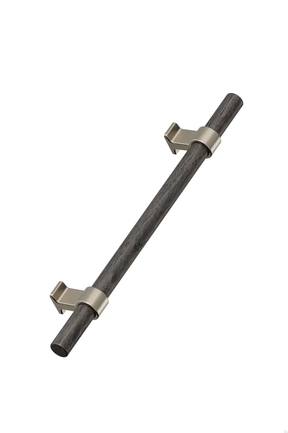 557030320-056/32--Uchwyt-meblowy-podłużny-Bond-Wood-320-Drewniany-Dębowy-Czarny-ze-Złotym-Szczotkowanym-Furnipart-Skandynawskie-Uchwyty_1