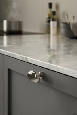 Gałka meblowa T-Bar Baron 60 Metalowa Niklowana