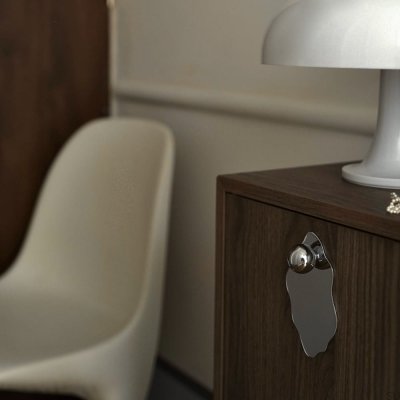 Uchwyt meblowy Ostryga 30 Mosiężny Chromowany