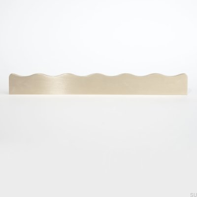 Uchwyt meblowy podłużny Falowany 13 348 Mosiężny Polerowany