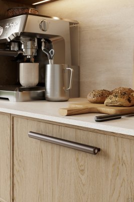 Uchwyt meblowy podłużny Lucente 224 Aluminiowy Brązowy Mat