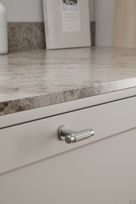 Gałka meblowa T-Bar Villa 50 Metalowa Srebrna