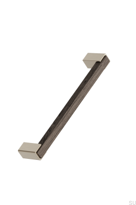 Uchwyt meblowy podłużny Segment 160 Drewniany Dębowy ze Złotym Szczotkowanym