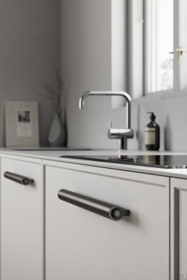 Uchwyt meblowy podłużny Lucente 1088 Aluminiowy Czarny Mat