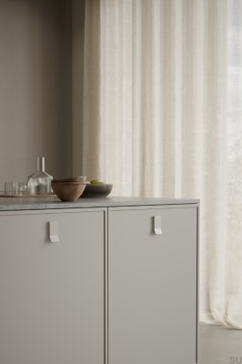 Uchwyt meblowy podłużny Leaf 32 Metalowy Beżowy