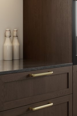 Uchwyt meblowy podłużny Grace 160 Mosiężny Polerowany