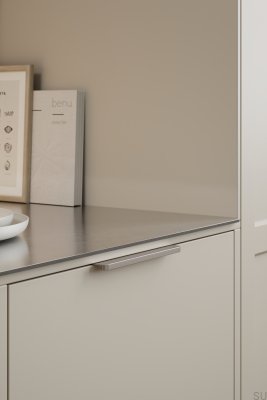 Uchwyt meblowy krawędziowy Comet 32 Aluminiowy Srebrny Mat