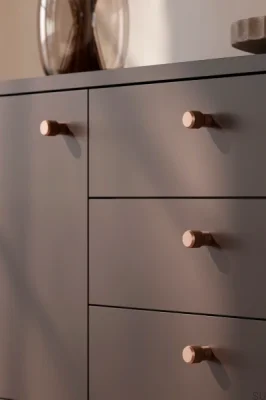 Gałka meblowa Brooklyn 20 Aluminiowa Brązowa Szczotkowana