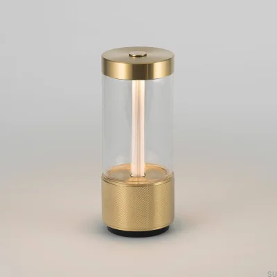 Lampa przenośna Takeout Mosiężna