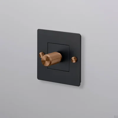 Ściemniacz bez logotypu LED Cross 1G 250W Stalowy Czarny z Warm Sunset Standard Europejski