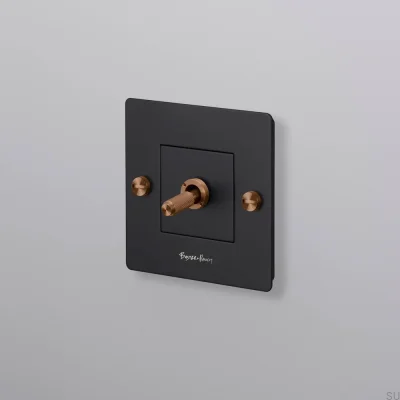 Włącznik pojedynczy z logotypem Cross 1G Czarny z Warm Sunset Standard Europejski