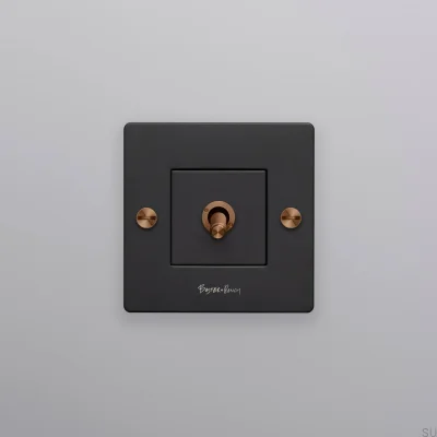 Włącznik pojedynczy z logotypem Cross 1G Czarny z Warm Sunset Standard Europejski