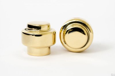 Gałka meblowa Wieszak ścienny Hip 30 Mosiężny Polerowany Nielakierowany