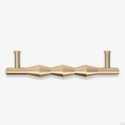 Uchwyt meblowy podłużny Vilde 160 Mosiężny Szczotkowany Nielakierowany