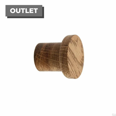 Wieszak ścienny Basic Drewniany Dębowy - Olej Przyciemniający