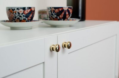 Gałka meblowa Bubble 20 Mosiężna Polerowana