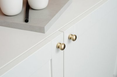 Gałka meblowa Bubble 20 Mosiężna Szczotkowana