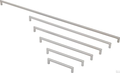 Uchwyt meblowy podłużny Norma 12 128 Stal nierdzewna