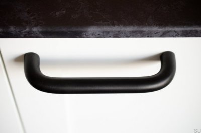 Uchwyt meblowy podłużny Grip 143 Mosiężny Czarny