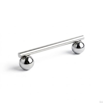 Uchwyt meblowy podłużny Marbelo 04 M Mosiężny Srebrny Chromowany