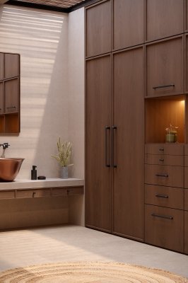 Gałka meblowa T-Bar Fase 52 Aluminiowa Brązowa Szczotkowana