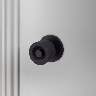 Gałka drzwiowa dwustronna Cast 57 Stalowa Welder’s Black