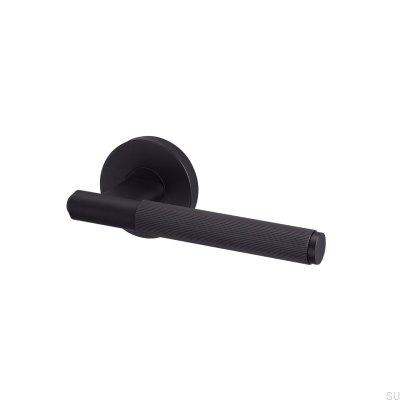 Klamka drzwiowa Linear 38 Stalowa Welder’s Black