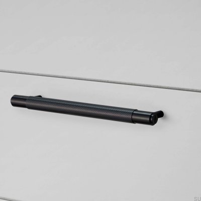 Uchwyt meblowy podłużny Cross 125 Stalowy Czarny