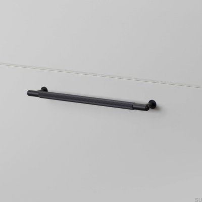 Uchwyt meblowy podłużny Linear 225 Stalowy Czarny